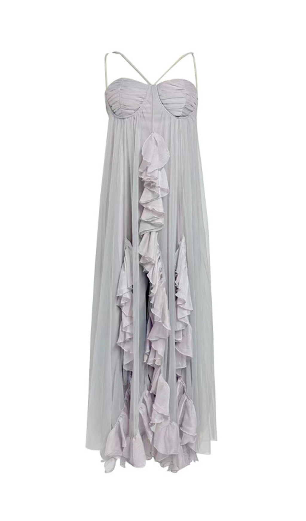 Erna Ruffle Maxi Dress