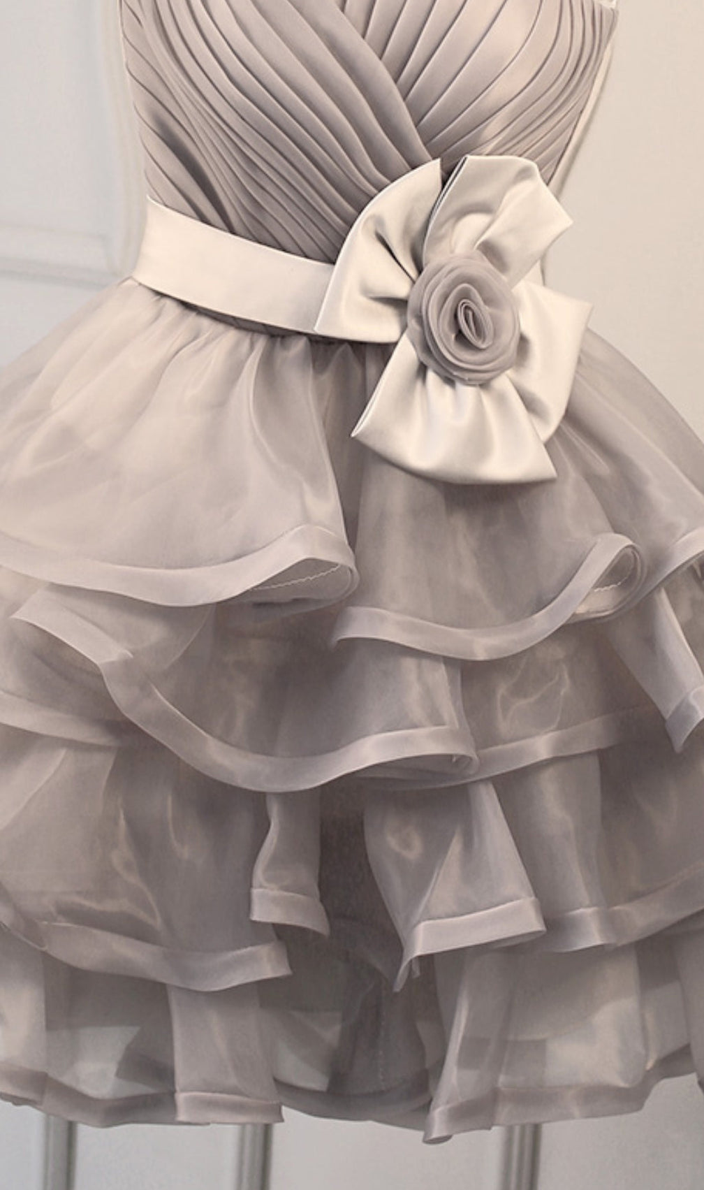 Anise Ruched Mini Dress With Belt