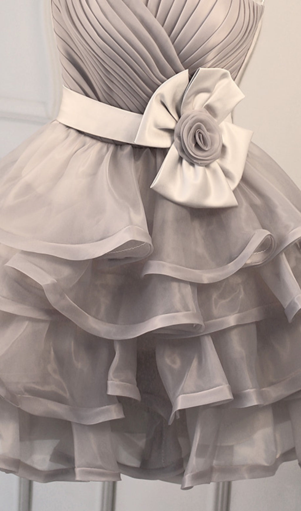 Anise Ruched Mini Dress With Belt