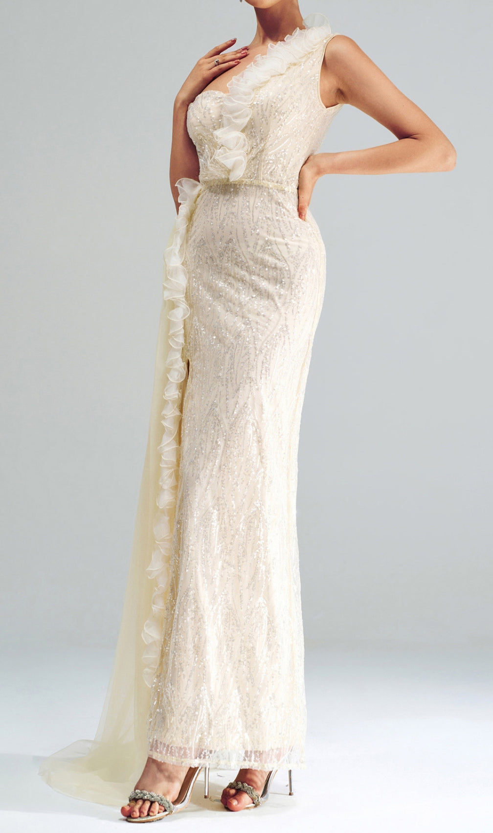 Capella Sequin Strap Maxi Dress