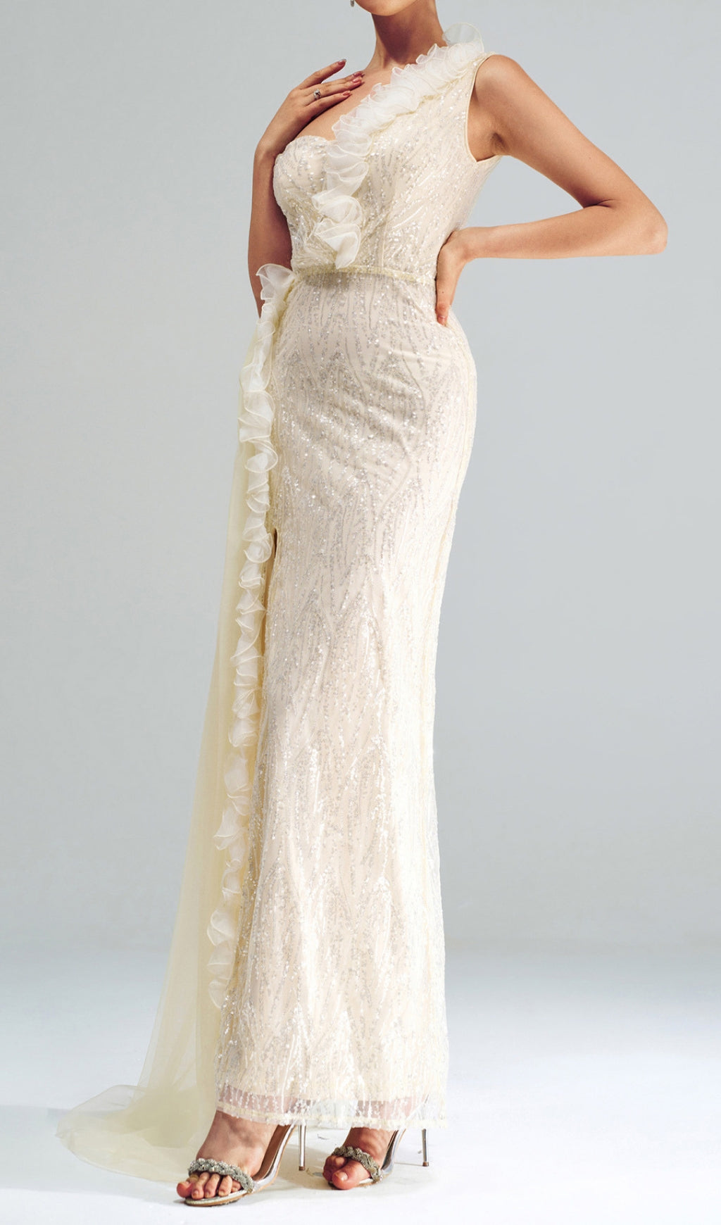 Capella Sequin Strap Maxi Dress