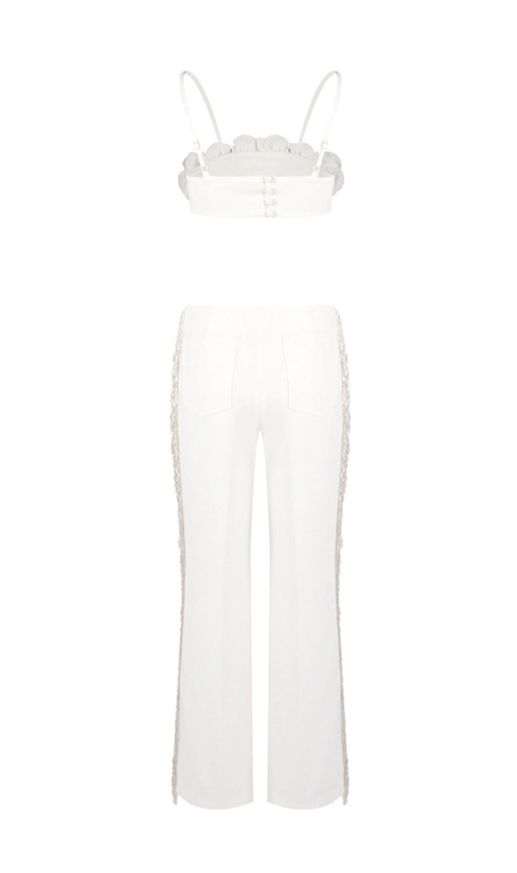 Gidget Flower Sequin Top & Tassel Pants