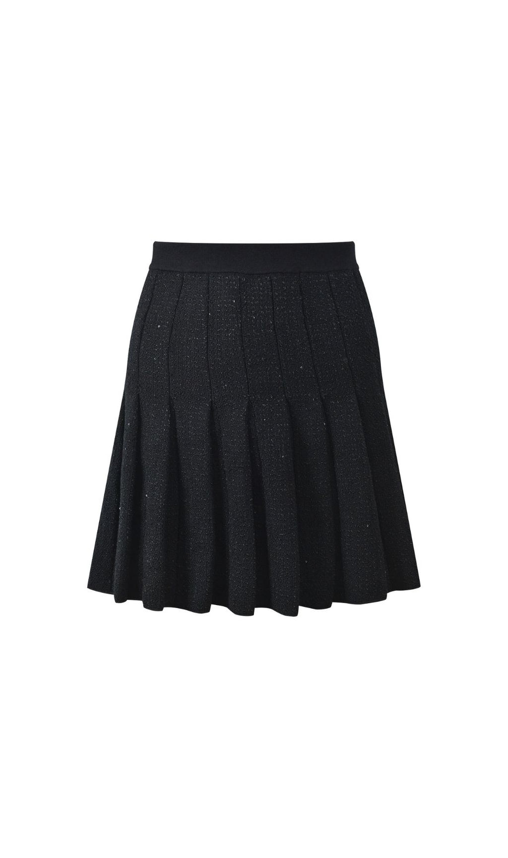 Chic Sparkle Tweed Pleated Mini Skirt | Day-to-Night Style