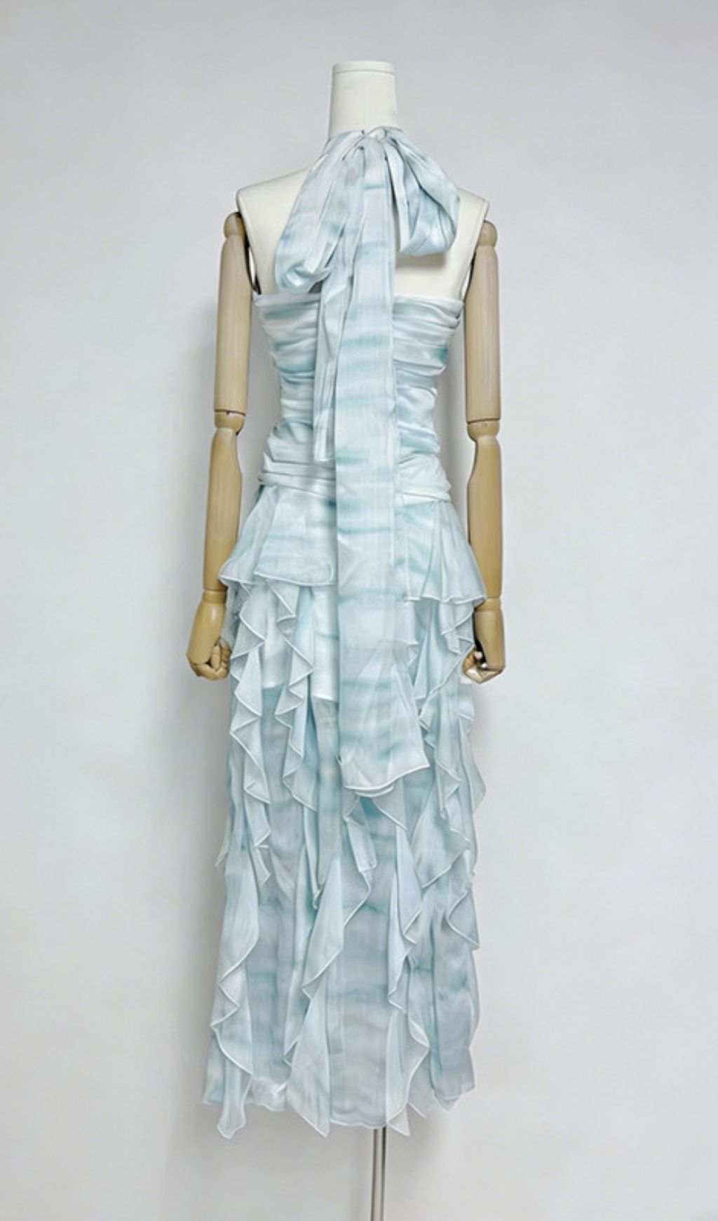 Kaylee Halter Ruffle Maxi Dress | Ethereal Flow for Beach Weddings & Summer Soirées