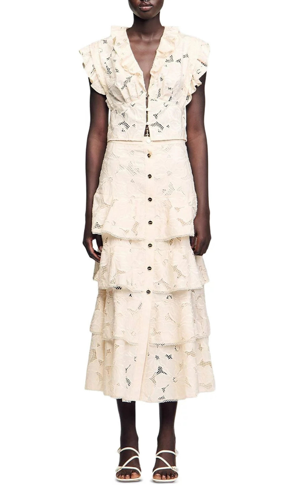 Embroidered Crop Top