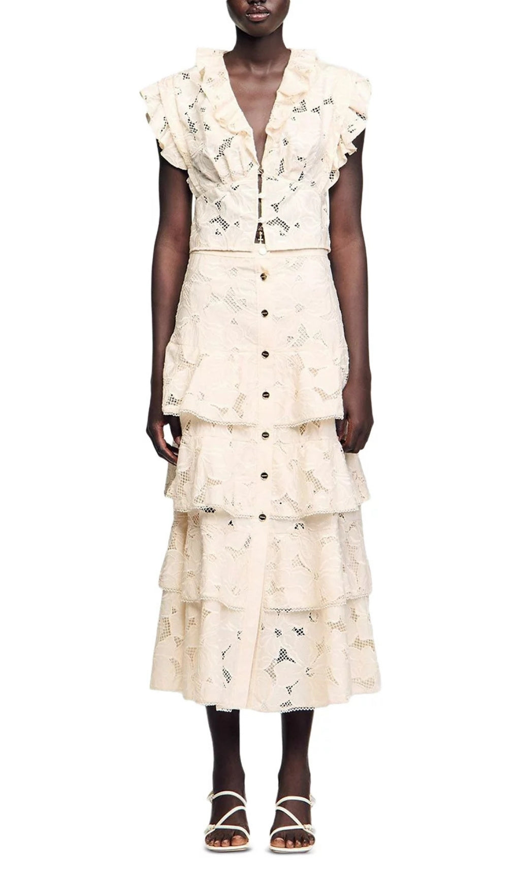 Embroidered Crop Top