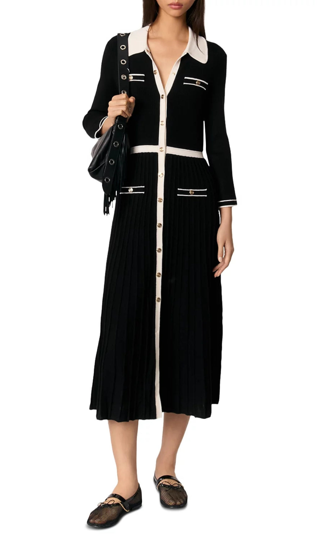 Redouane Knit Shirt Dress