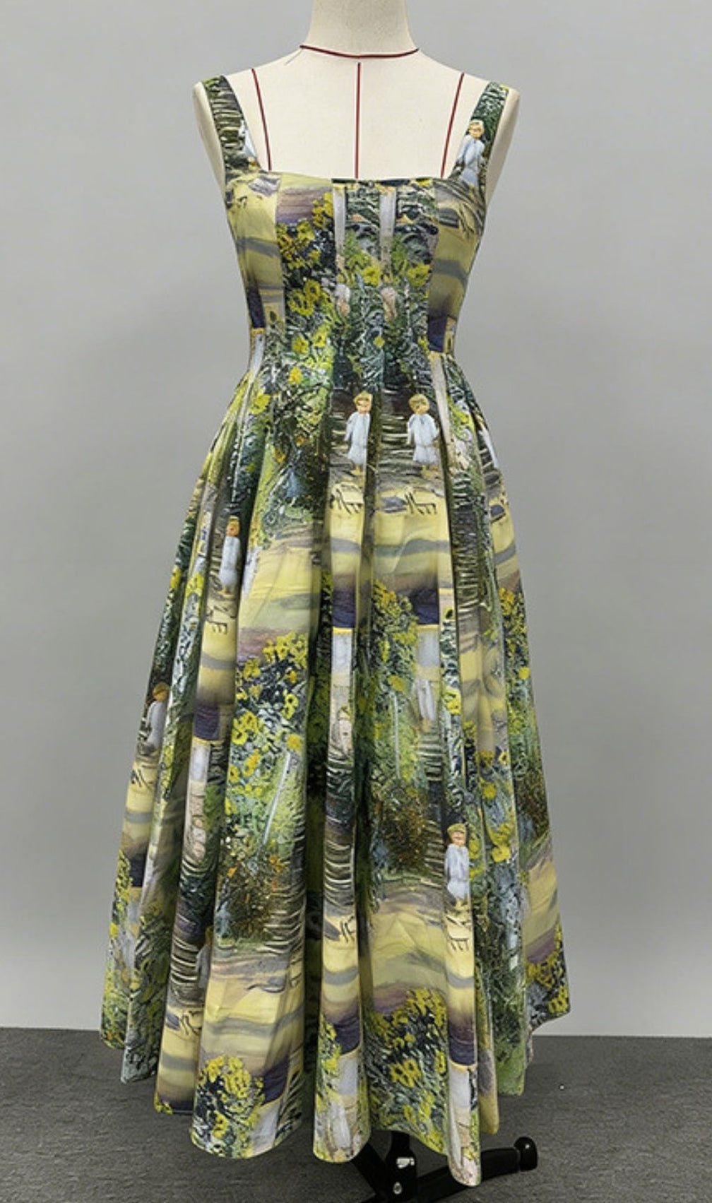 Kallima Impressionist Garden Maxi Dress | Elegant Floral Print Gown