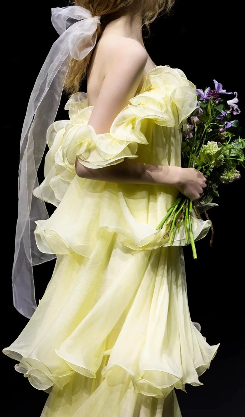 Kenadia Sunny Yellow Off-Shoulder Ruffle Maxi Dress - Effortless Summer Elegance