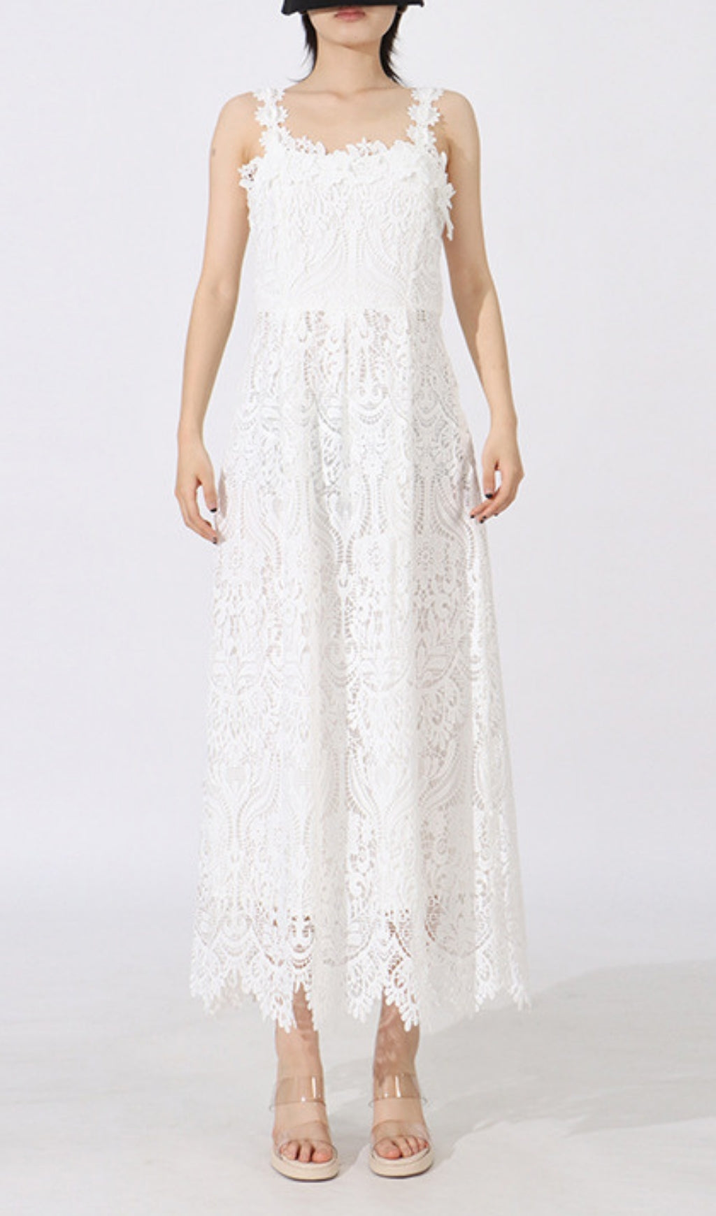 Earnest White Embroidery Maxi Dress