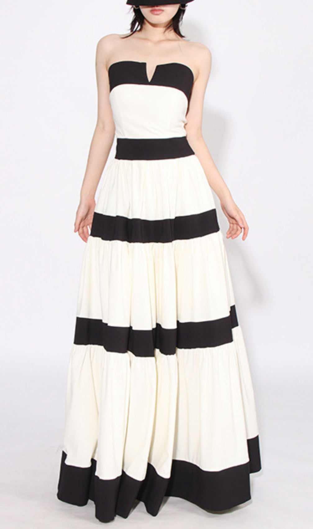 Archana Strapless Bow Maxi Dress