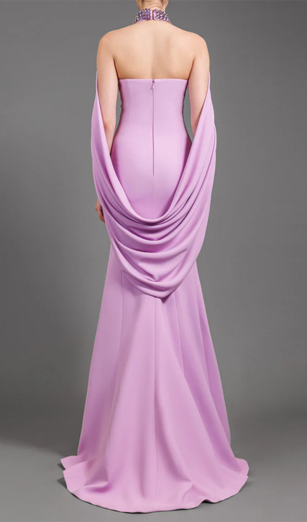 Hye Purple Rhinestone Gown