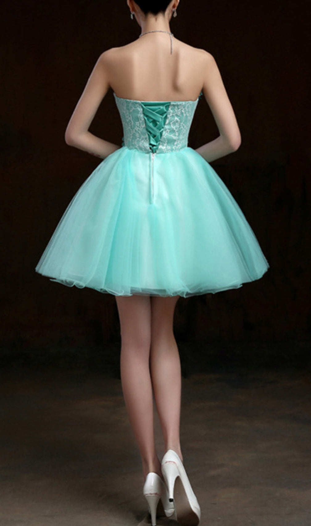 Aneira Corset Flower Mini Dress