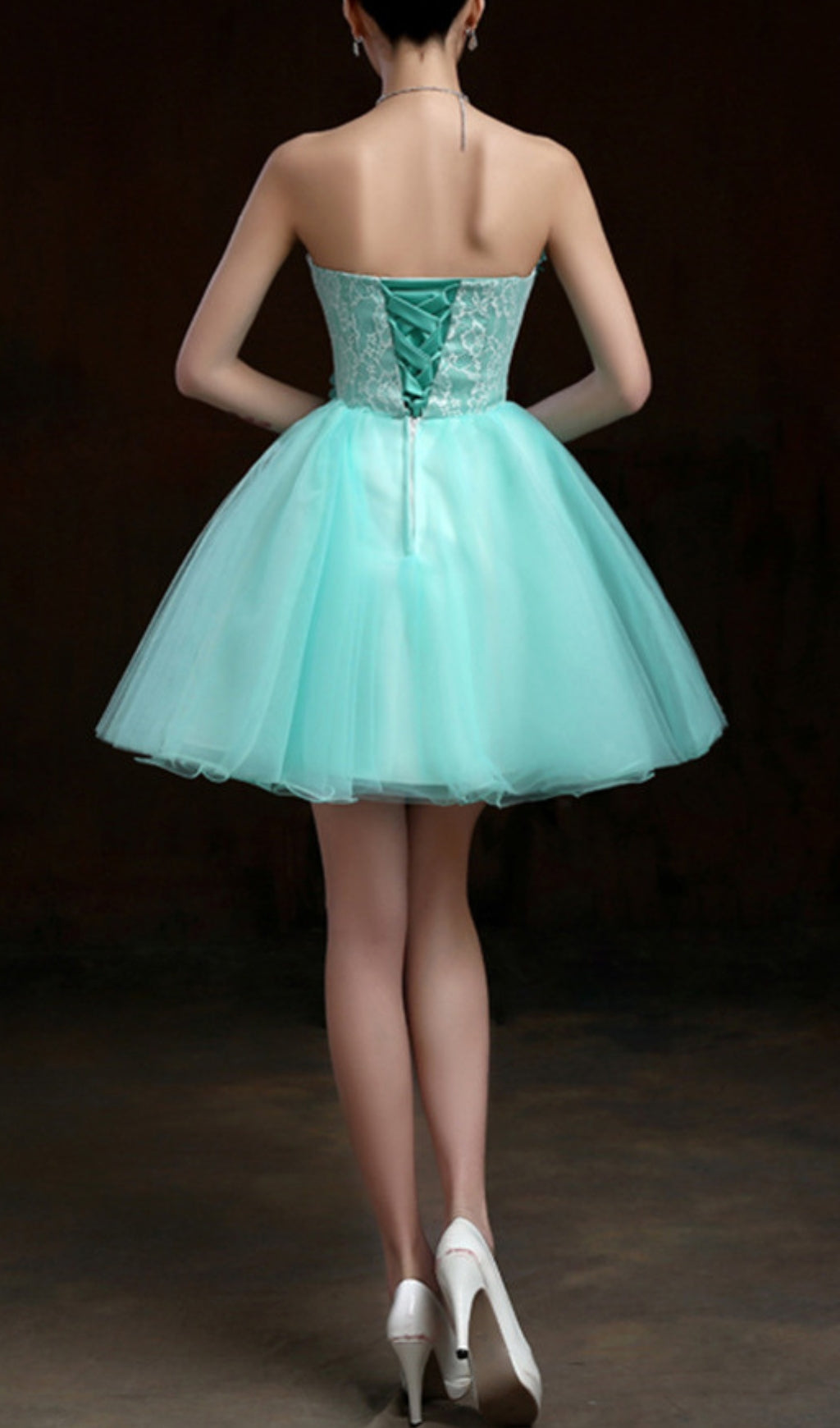 Aneira Corset Flower Mini Dress