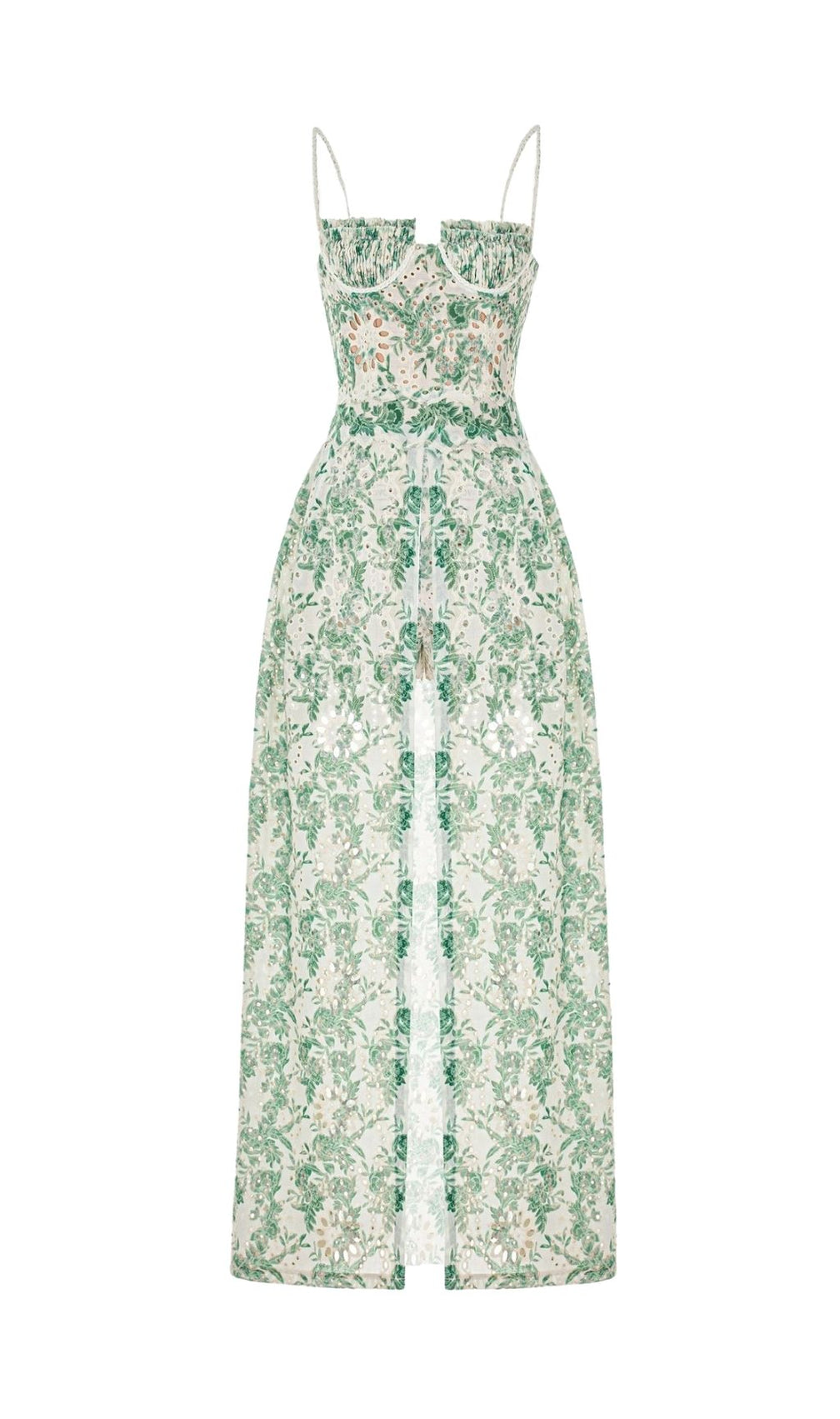 Kolby Green Printed Maxi Dress & Shorts Set