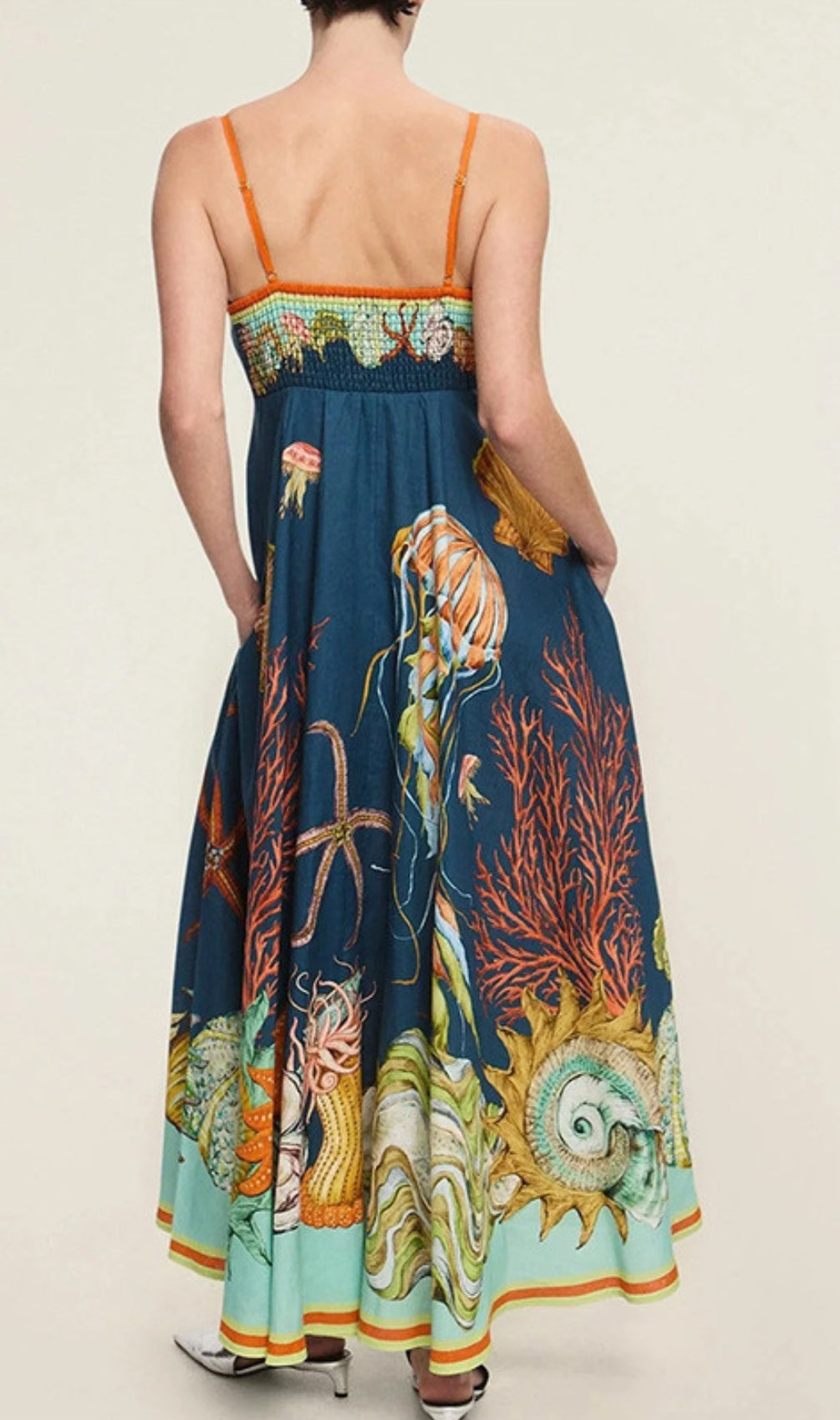 Ester Strappy Printed Maxi Dress