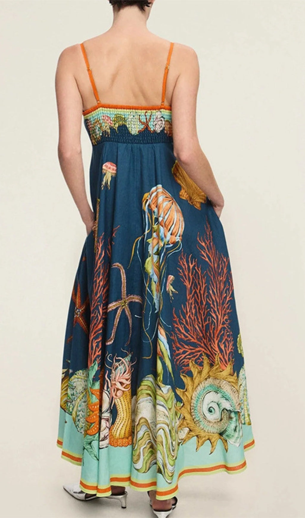 Ester Strappy Printed Maxi Dress