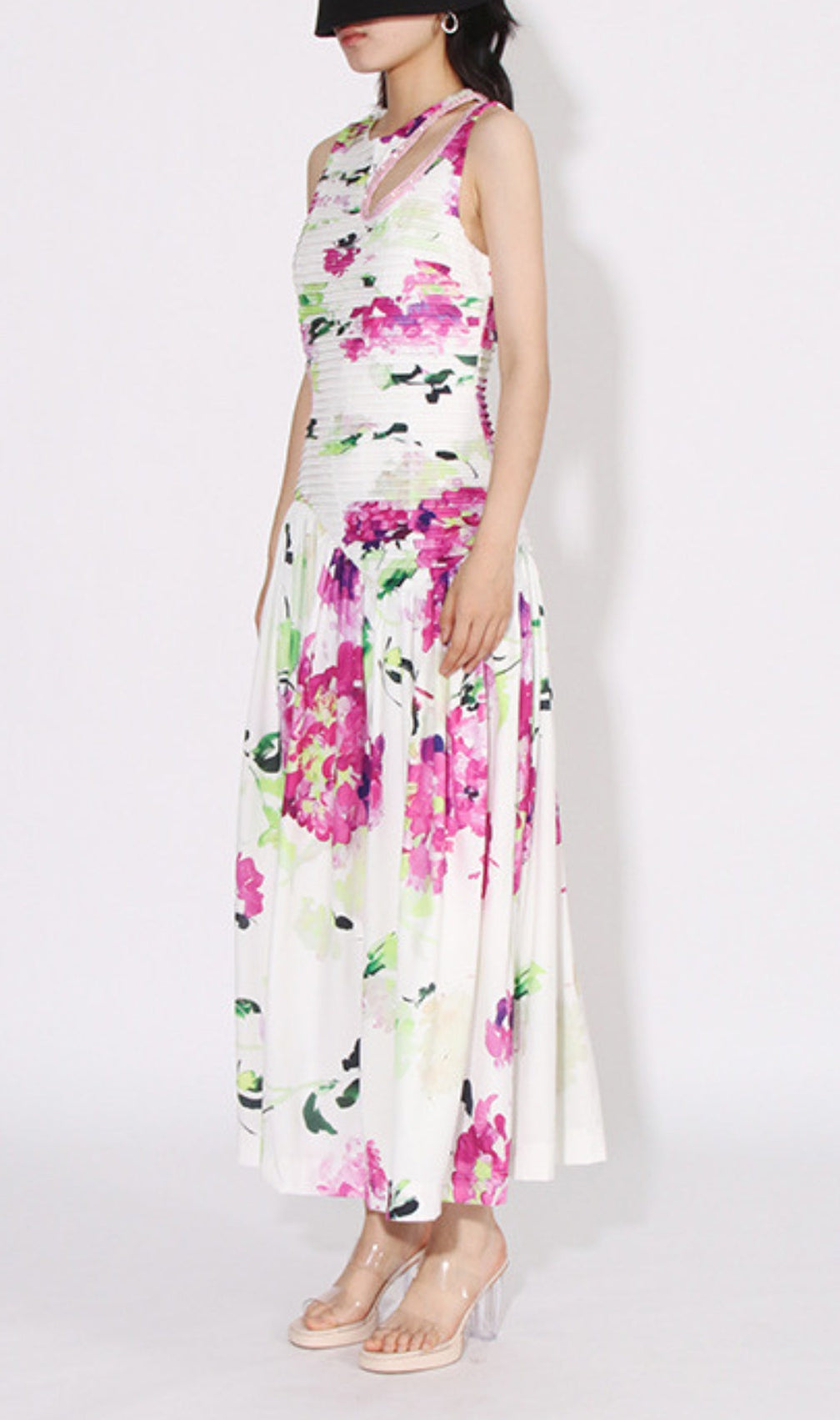 Asani Floral Cutout Maxi Dress
