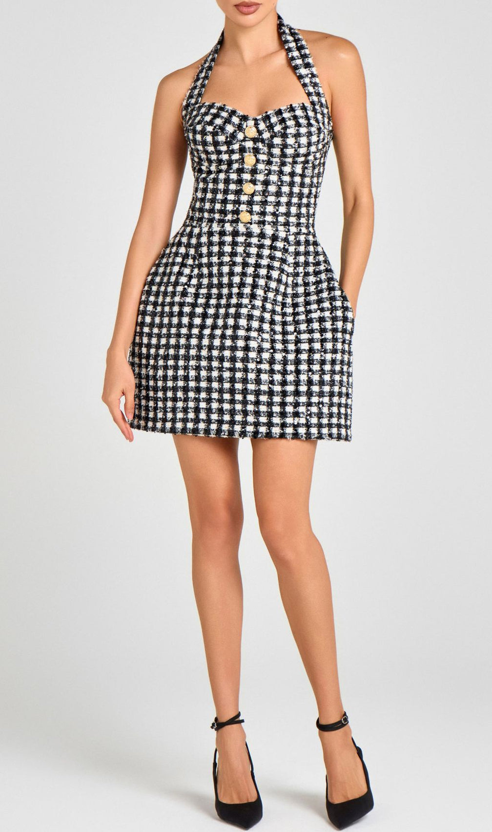 Kaethe Halter Sequin Mini Dress: Dazzling Party Glamour & Effortless Style