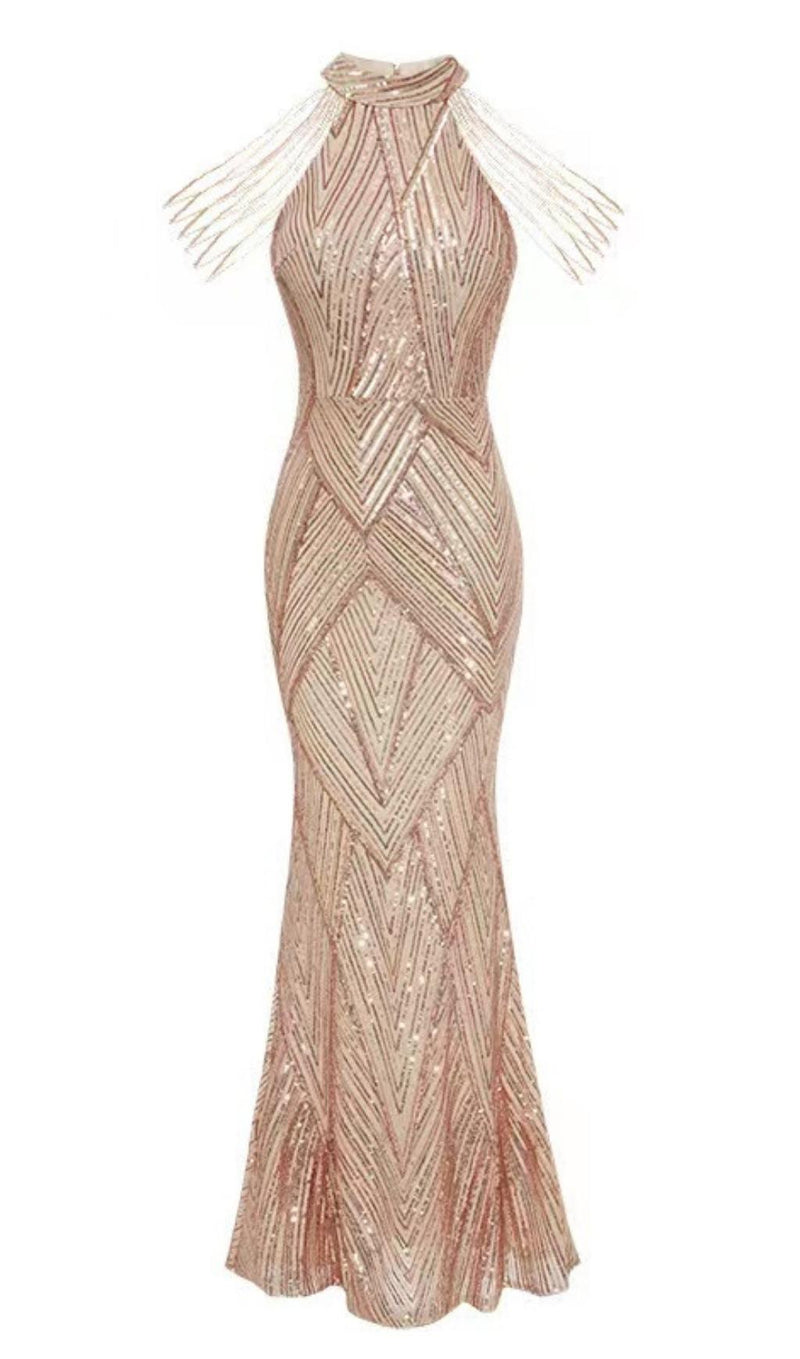 SEQUIN MAXI DRESS