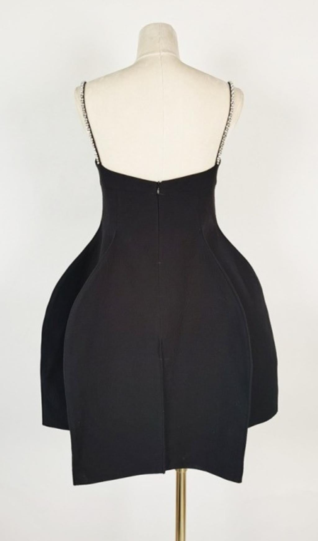 RHINESTONE PEPLUM MINI DRESS