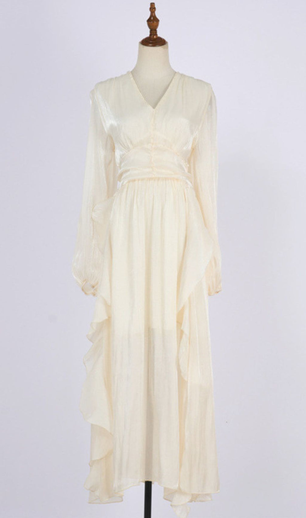 Ginger V-Neck Long Sleeve Maxi Dress