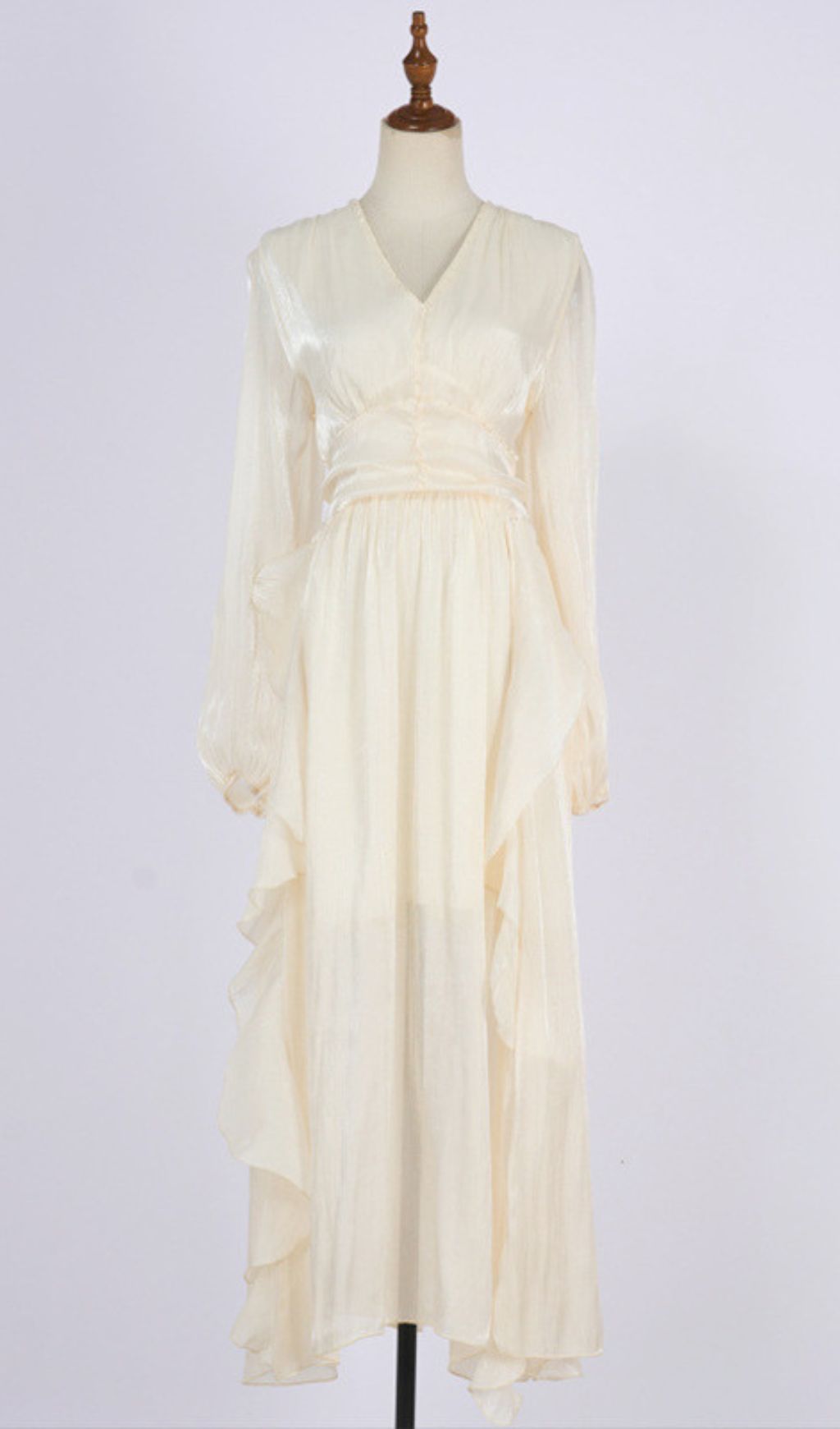 Ginger V-Neck Long Sleeve Maxi Dress