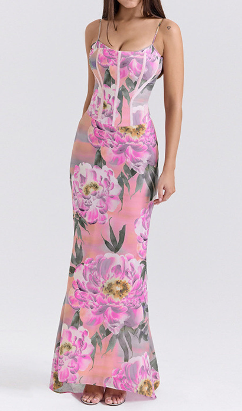 Elan Flower Printed Maxi Dress