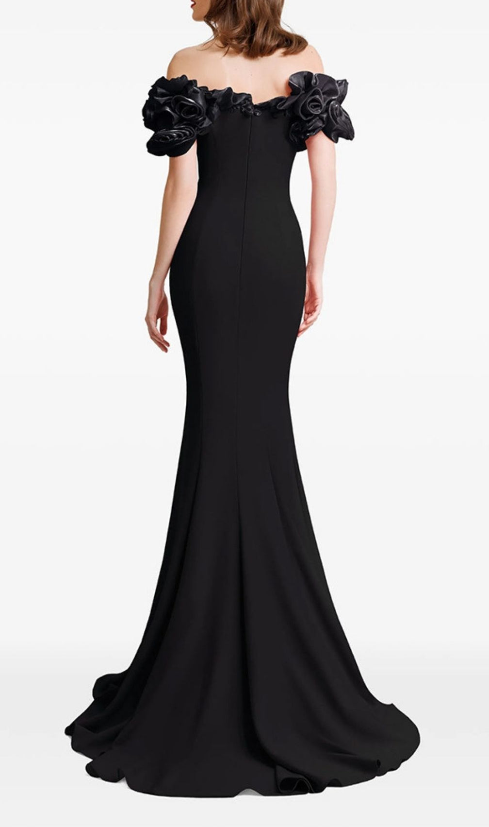 Kymber Black Off-Shoulder Maxi Dress