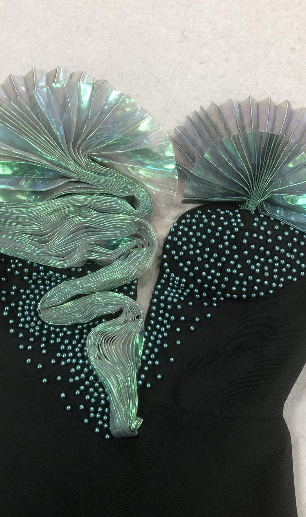 Florida Strapless Beaded Bandage Maxi Dress