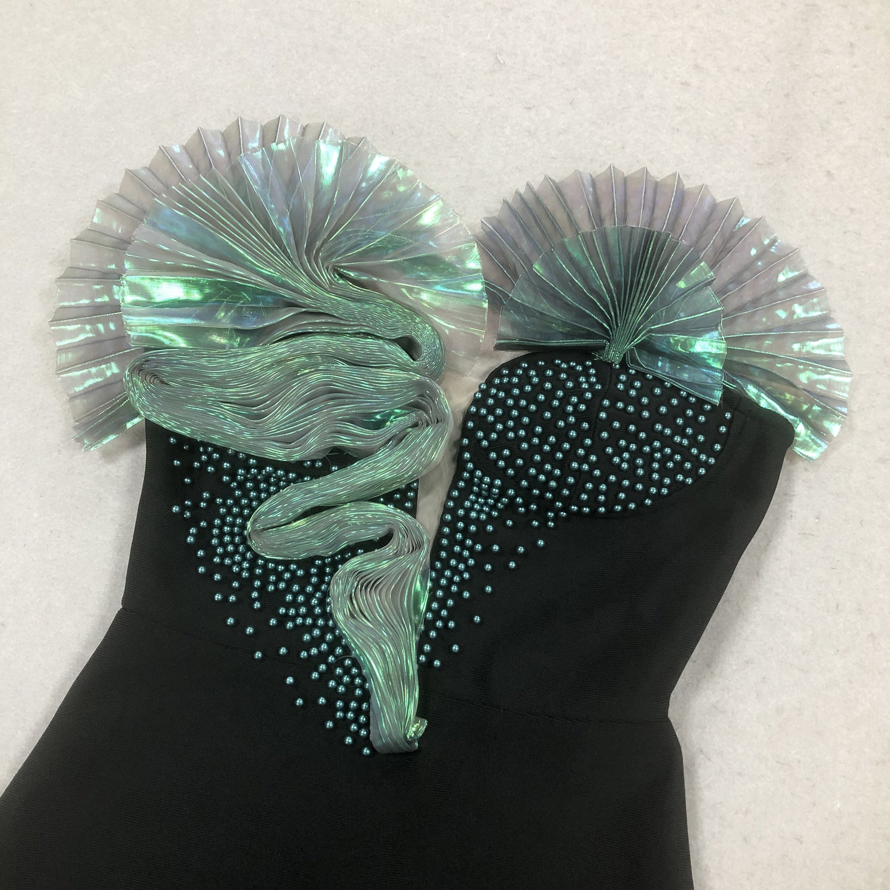 Florida Strapless Beaded Bandage Maxi Dress