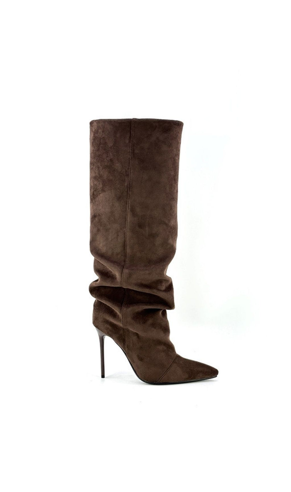 Kasie Leopard Print Slouch Stiletto Knee-High Boots - Women's Glamour