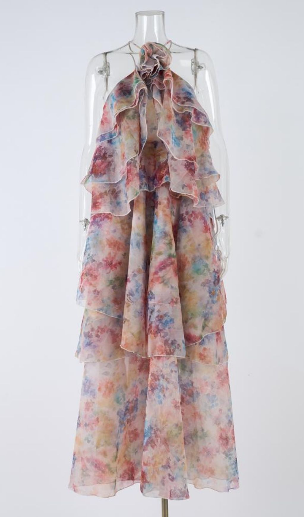 Lalitha Halter Printed Maxi Dress