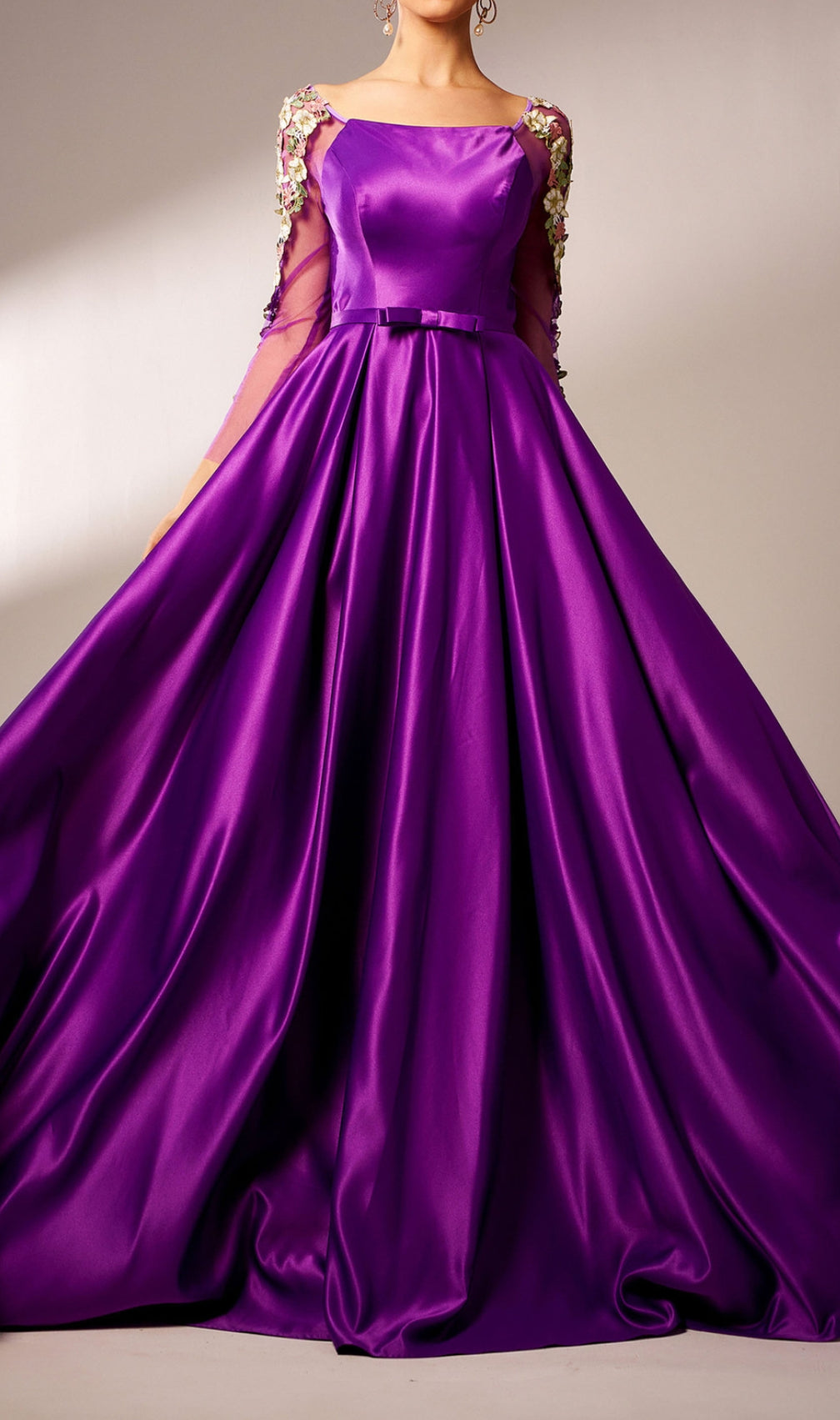 Cayenne Purple Flower Maxi Dress