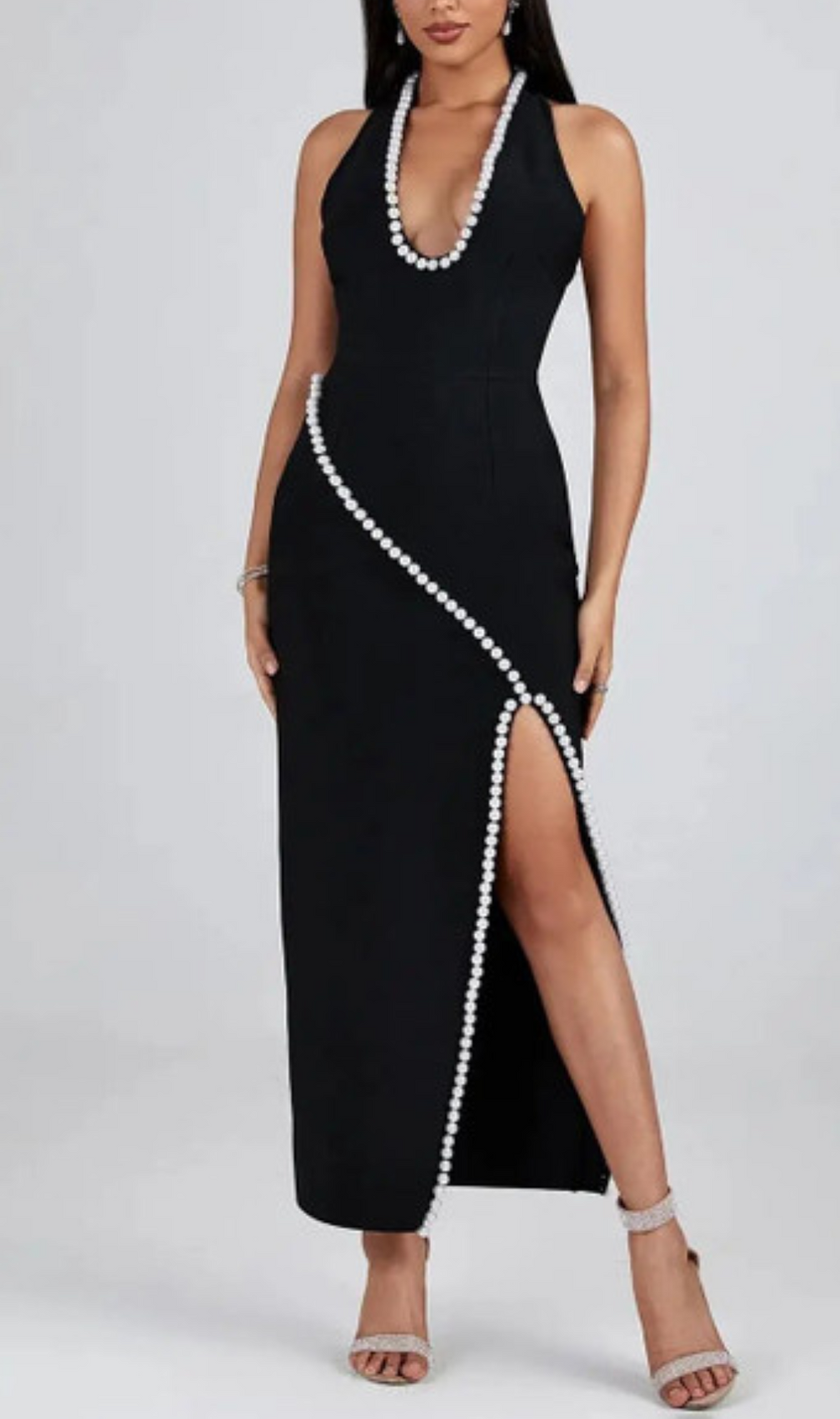Aglaia Black Pearl Maxi Dress