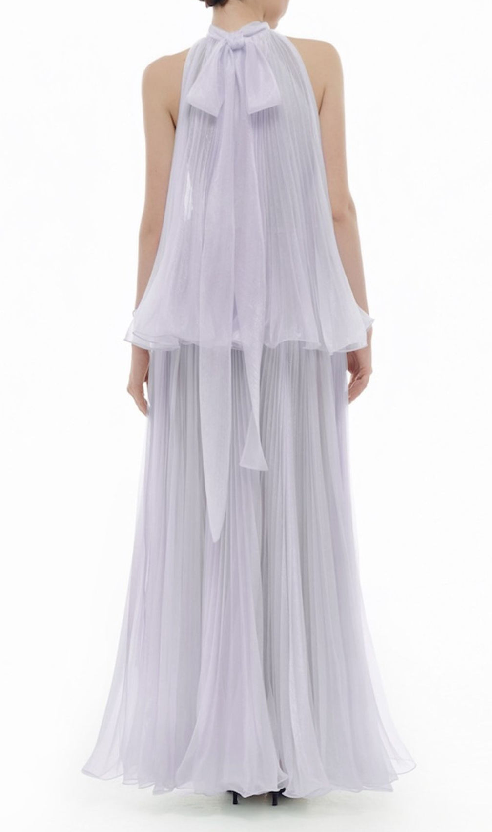 Halona Halter Mesh Maxi Dress