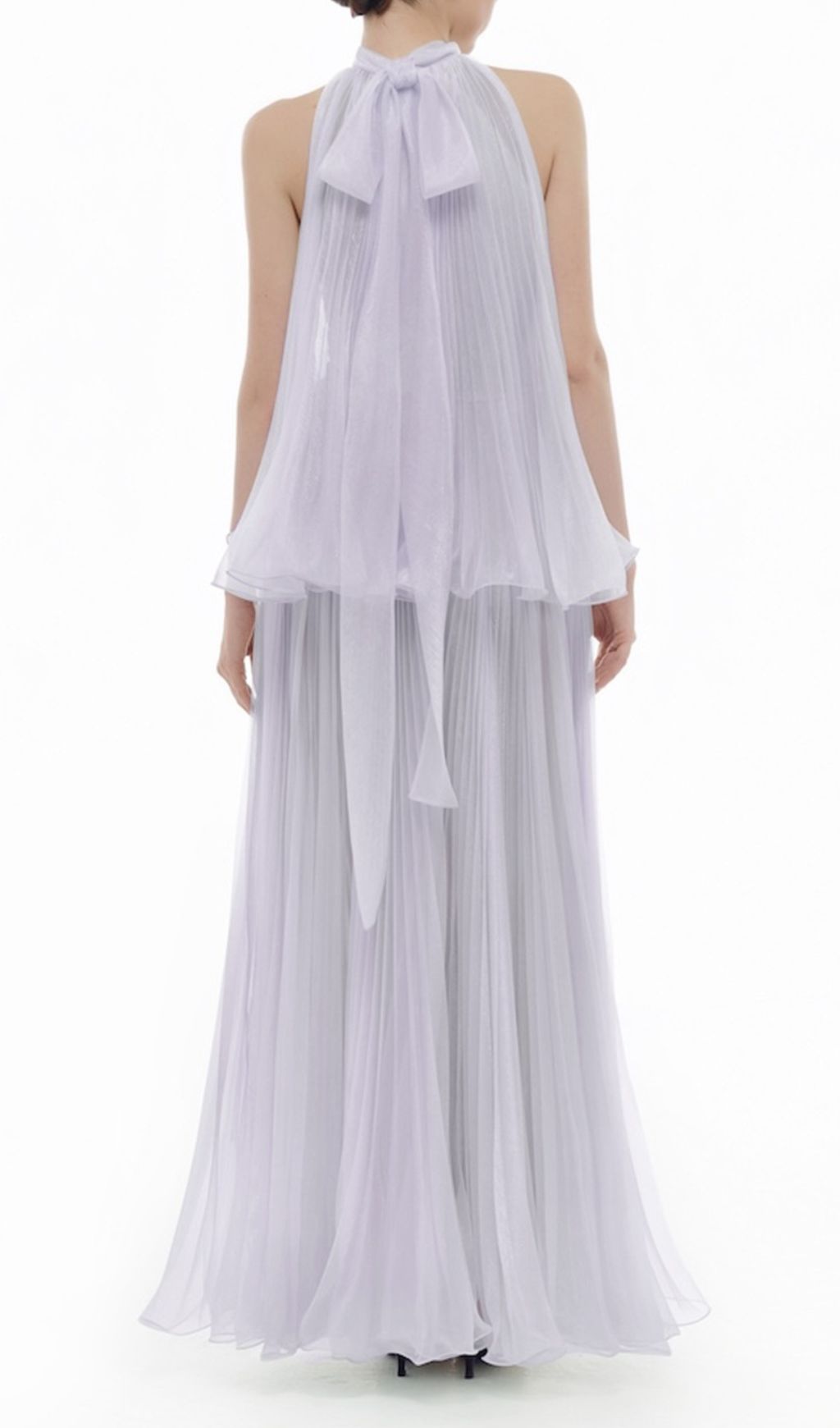 Halona Halter Mesh Maxi Dress