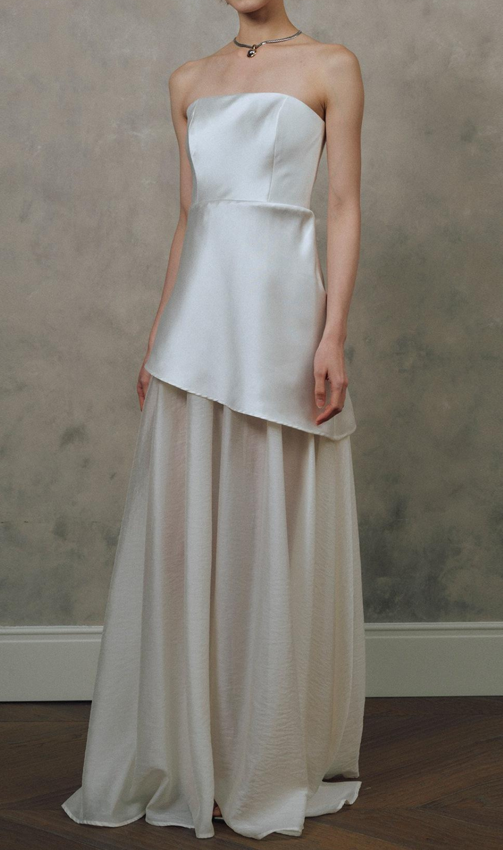 Giana Strapless Patchwork Maxi Dress