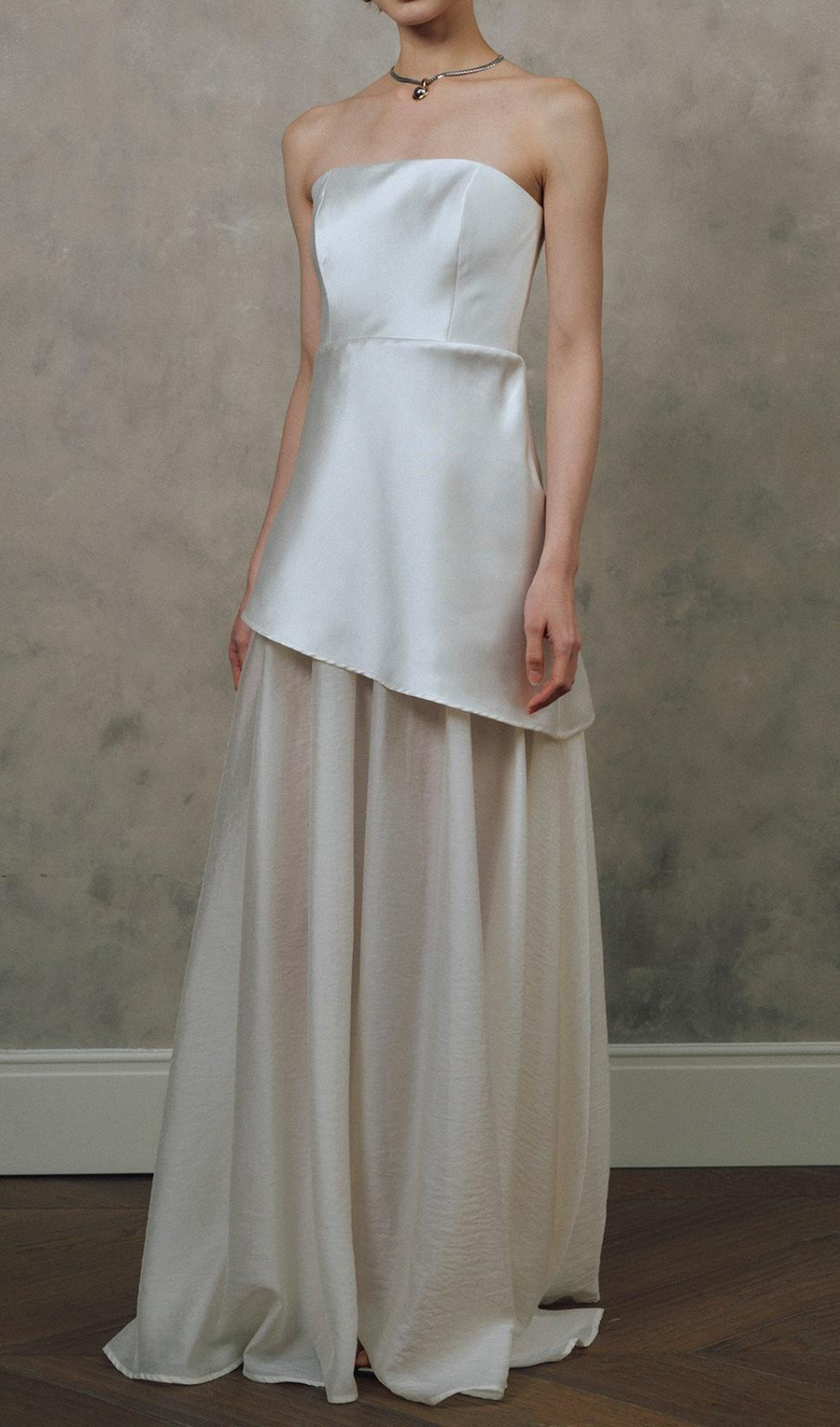 Giana Strapless Patchwork Maxi Dress