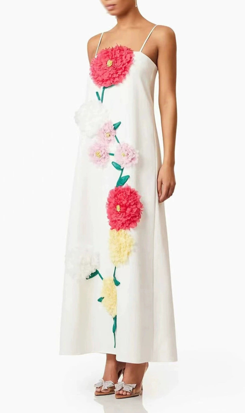 Erica Strappy Flower Maxi Dress