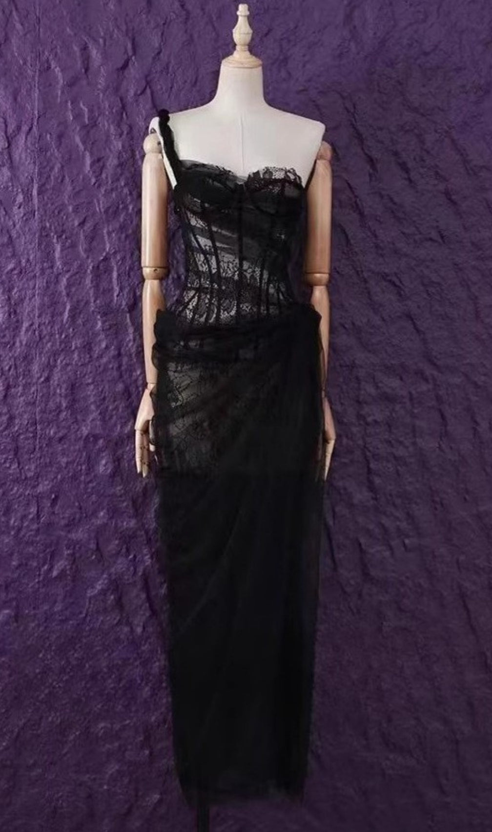 Anandi Mesh Corset Maxi Dress