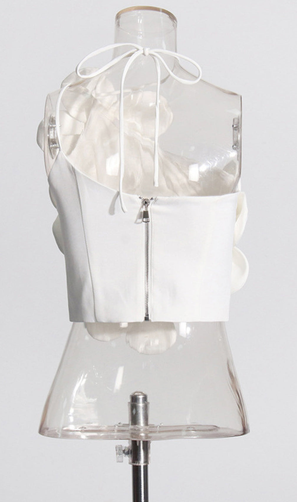 Andia Flower Embellished Crop Top