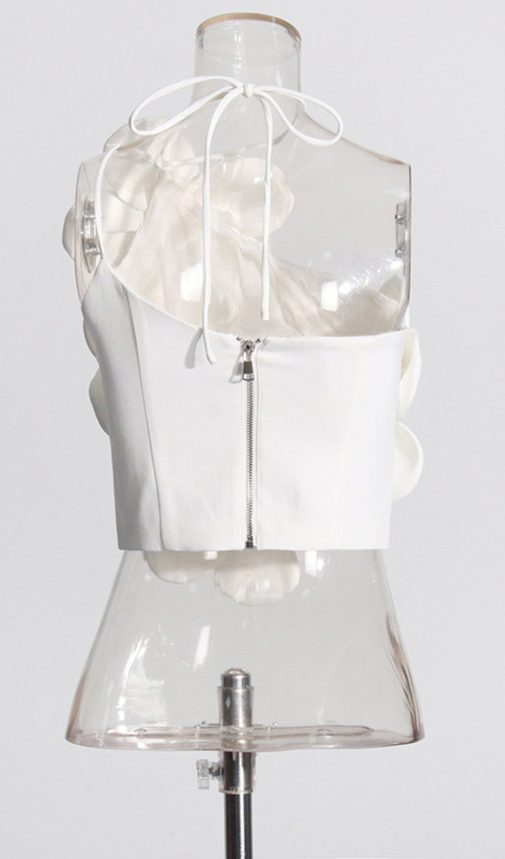 Andia Flower Embellished Crop Top