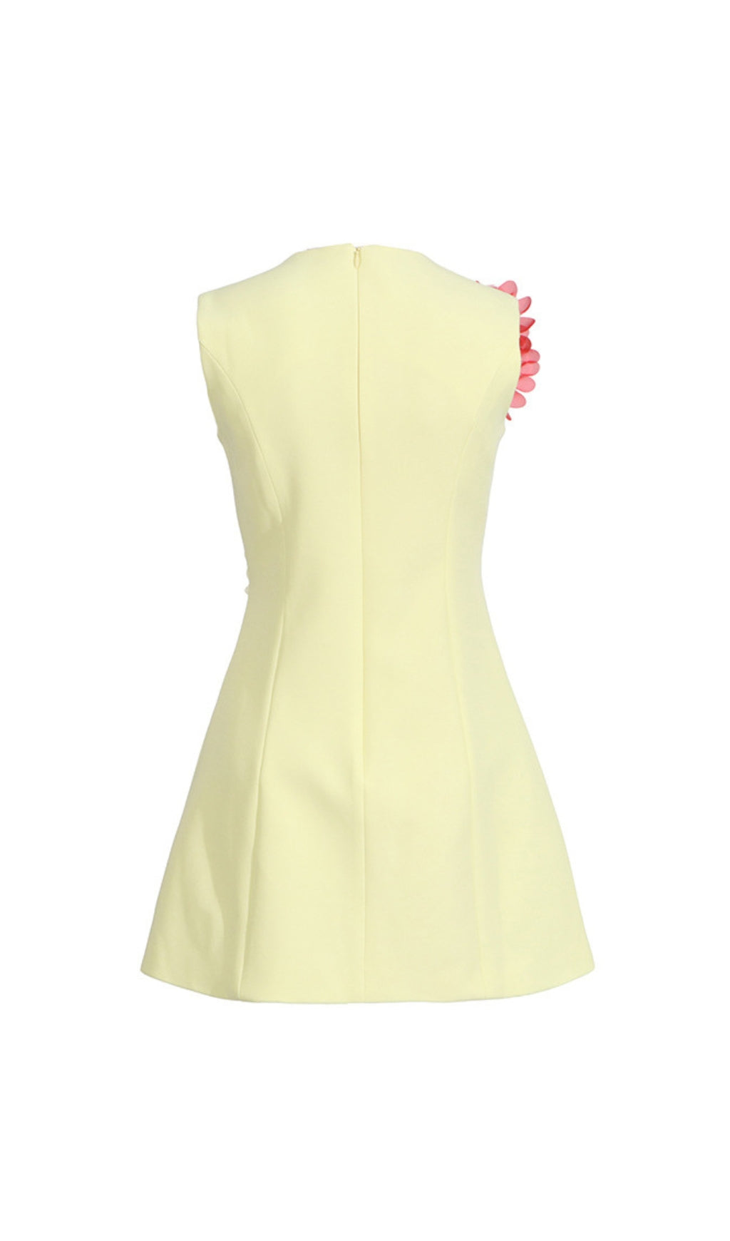 Erica Yellow Flower Mini Dress
