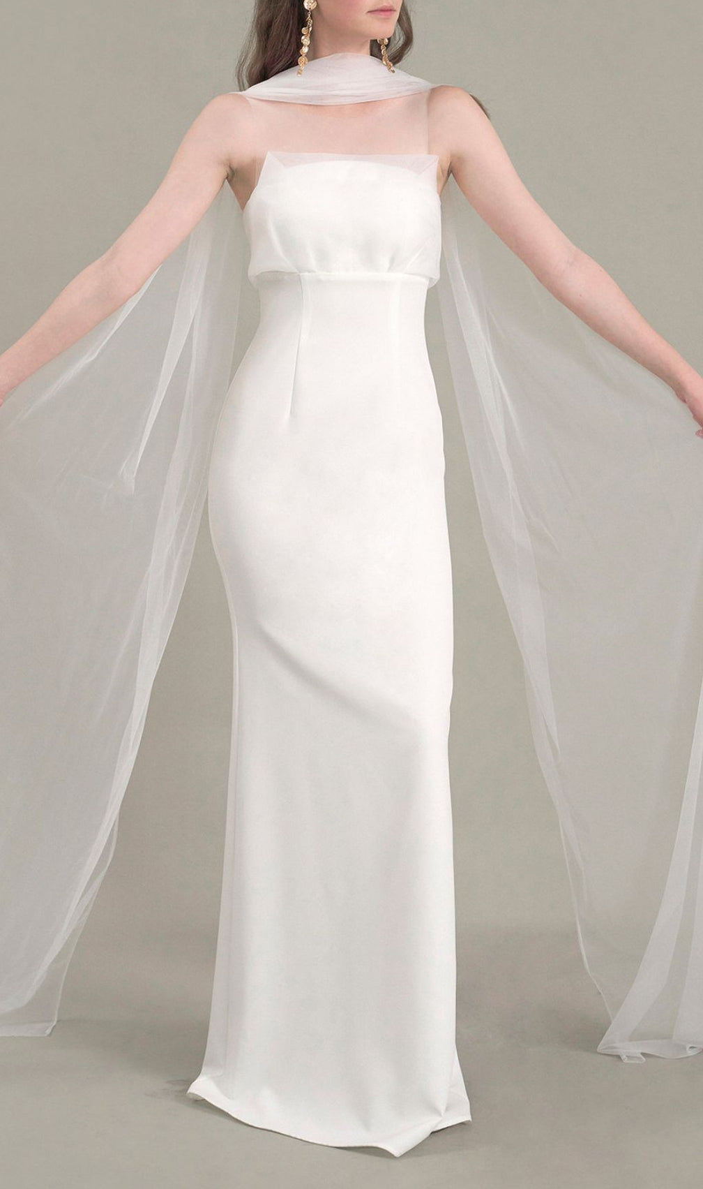 Jalene Timeless White Strapless Wedding Dress | Elegant Bridal Gown