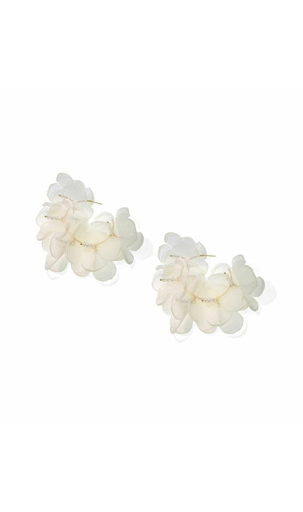 Amerigo White Artificial Water Earrings