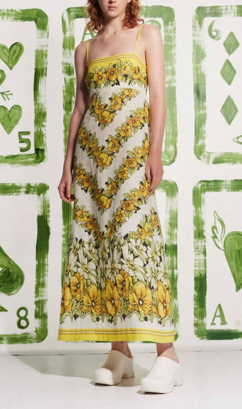 Blaire Strappy Floral Printed Midi Dress