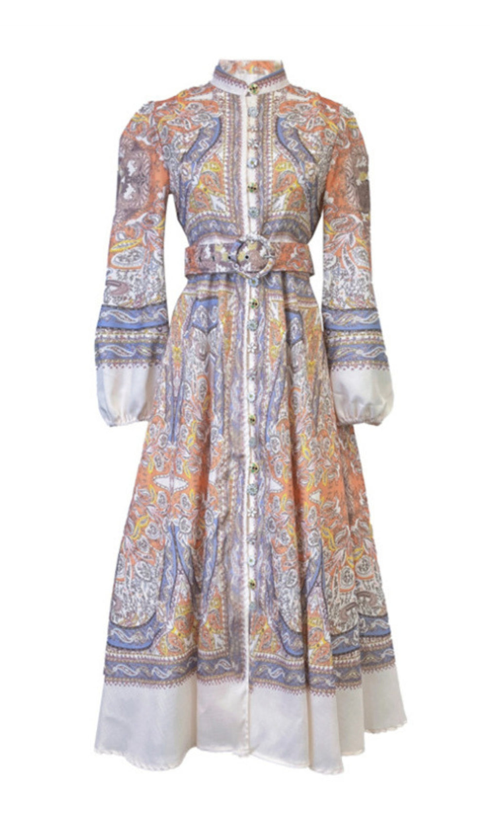 Bien Floral Printed Long Sleeve Dress