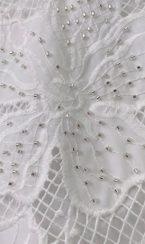 Nayla Short Guipure Lace Skirt