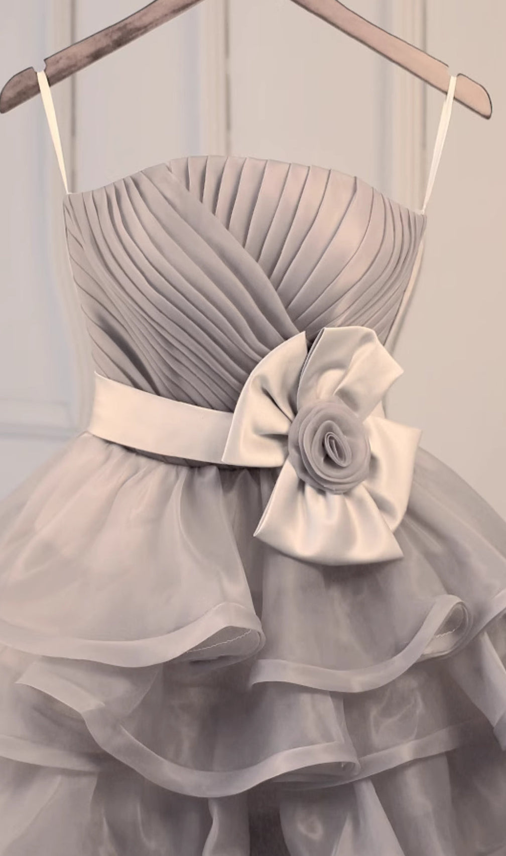 Anise Ruched Mini Dress With Belt